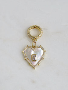 Perla Heart Handbag Charm