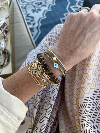 Peace & Protection - Pearl Bracelet Stacks