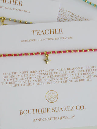 Ashlyn Teacher Bracelet - Guidance, Direction & Inspiration