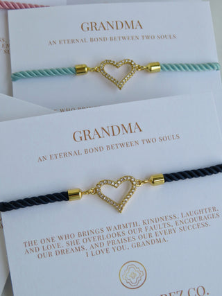 Beatrice Grandma Bracelet - Heart