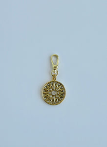 Sunburst Charm with Clasp