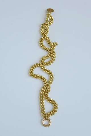 Curb Link Charm Holder Necklace - add charms