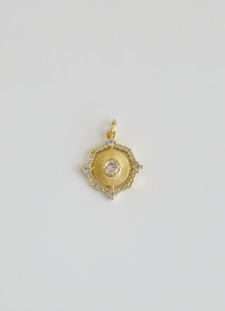 Geometric Diamond Sun Charm