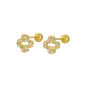 Diamond Clover Earrings