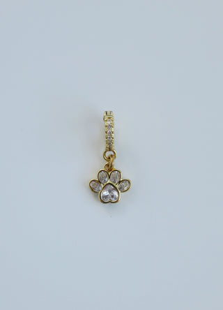 Diamond Dog Paw Charm on Diamond Clasp