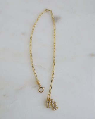 Diamond Zodiac Ankle Bracelet