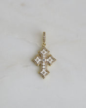 Load image into Gallery viewer, Cross Pendant White Enamel
