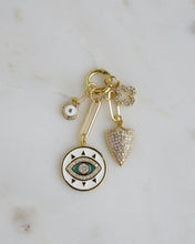 Load image into Gallery viewer, Santorini Evil Eye Charm Cluster