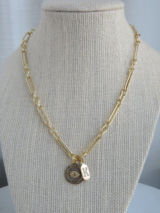 Trust Your Intuition Necklace - Figaro Chain