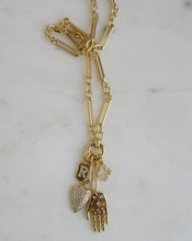 Load image into Gallery viewer, Luck. Love. Hope. Faith. Protection &amp; Goodness Charm Cluster