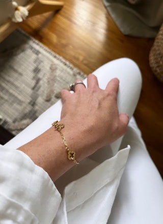Diamond Clover Bracelet