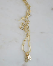 Load image into Gallery viewer, Infinity &amp; Initial Tag Necklace - Clip Chain