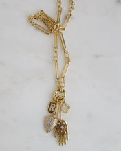 Load image into Gallery viewer, Personalized Luck. Love. Hope. Faith. Protection &amp; Goodness - Figaro Chain