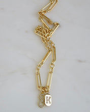 Load image into Gallery viewer, Infinity &amp; Initial Tag Necklace - Figaro Chain