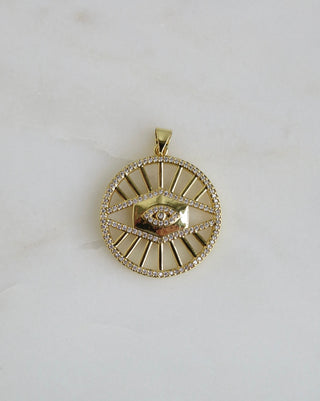 Diamond Radiant Eye Pendant