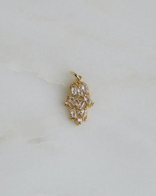 Diamond Hamsa Charm