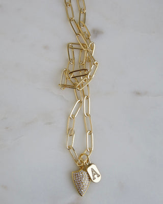Guard Your People Initial Necklace - Clip Chain