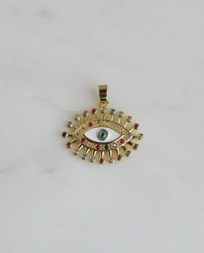 Rainbow Eye Pendant