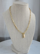 Load image into Gallery viewer, Infinity &amp; Initial Tag Necklace - Figaro Chain