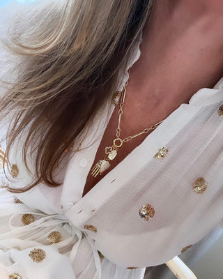 Protect Your Blessings Charm Cluster Necklace