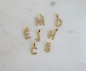 18mm Floating Diamond Initial Charm - Add on’s