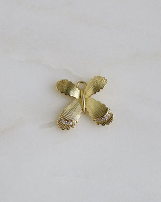 Diamond Butterfly Pendant