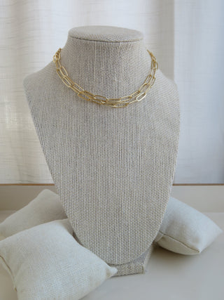 Double Clip Link Necklace