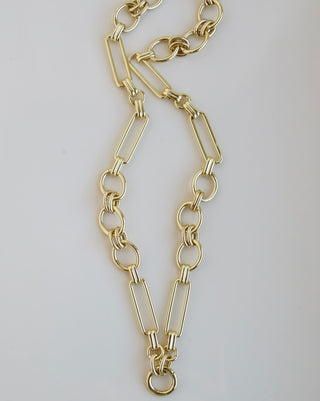 Louvre Charm Holder Necklace - Clicker Clasp - add charms