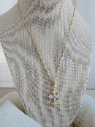 Divine Cross - White Enamel