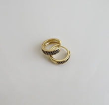 Load image into Gallery viewer, Mini Pave Diamond Hoops