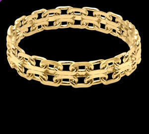 Lennon Chain Link Ring 14k Gold