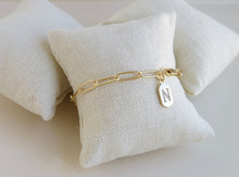 Load image into Gallery viewer, Personalized Diamond Tag Bracelet - Clip Link