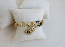 Load image into Gallery viewer, Barcelona Eye Ohm Bracelet - Black