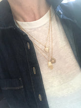 Load image into Gallery viewer, Diamond Shield Necklace Stack