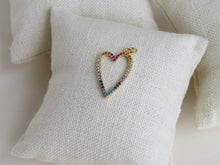 Load image into Gallery viewer, Multi Colored Heart Pendant