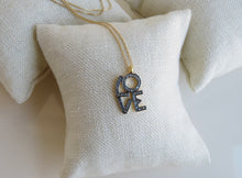 Load image into Gallery viewer, Diamond LOVE Pendant Necklace