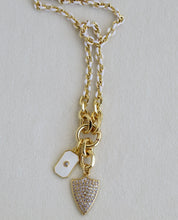 Load image into Gallery viewer, Blanc Links - Diamond Shield Necklace