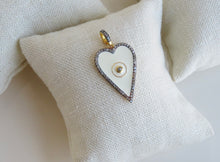 Load image into Gallery viewer, Rose Cut Diamond Heart Pendant