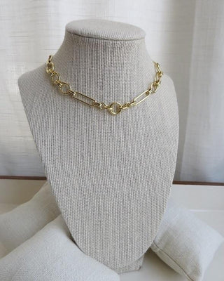 Louvre Extension Link Charm Holder Necklace - Clicker Clasp - add charms