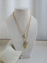 Load image into Gallery viewer, Diamond Shield Necklace Stack