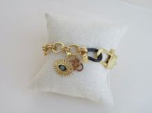 Load image into Gallery viewer, Barcelona Eye Ohm Bracelet - Black