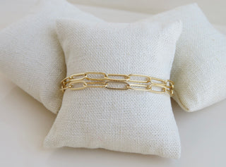 Double Clip Link Bracelet