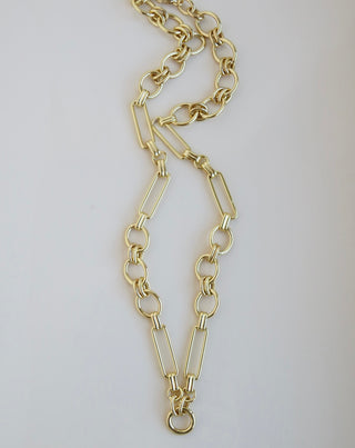 Louvre Charm Holder Necklace - Clicker Clasp - add charms