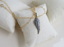 Load image into Gallery viewer, Pave Diamond Wing Necklace