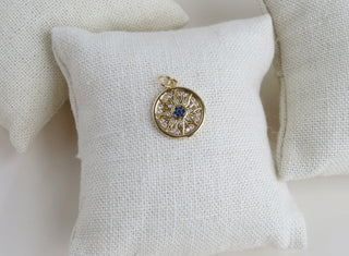 Royal Blue Sun Charm